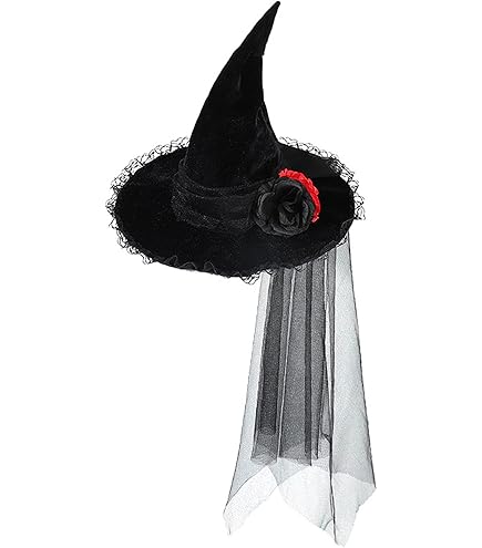 Amazon.co.jp: 魔女帽子 コスプレ ハロウィン ブラック レディース